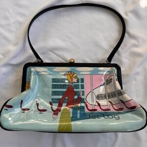 Vintage Y2K travel “jet lag” shoulder purse